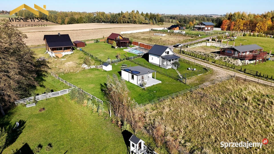 Działka rekreacyjna z domkiem Jezioro szambo warmińsko-mazurskie Skarlin