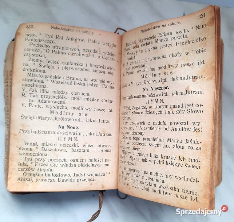 Stara Książeczka do Nabożeństwa Bogucice 1902