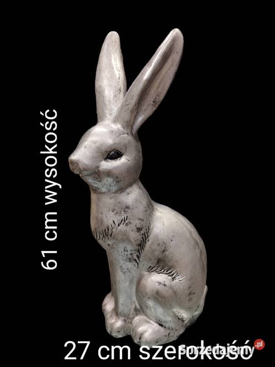 Zając Wielkanocny srebrny duzy Dębica