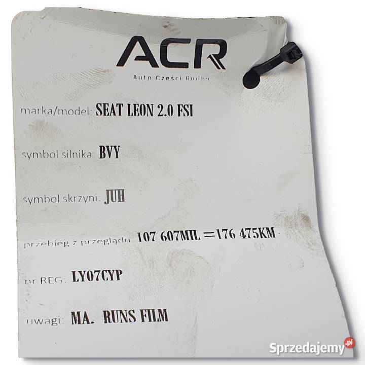 ROZRUSZNIK Seat Leon II 20 FSI 0001121402 bosch Układ elektryczny silnika lubelskie Chełm