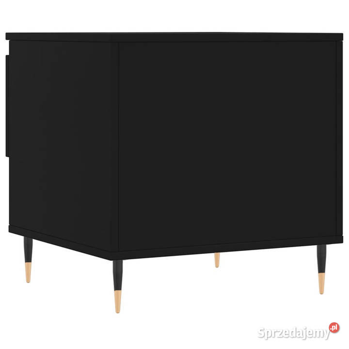 Stolik kawowy czarny 50x46x50 materiał Warszawa
