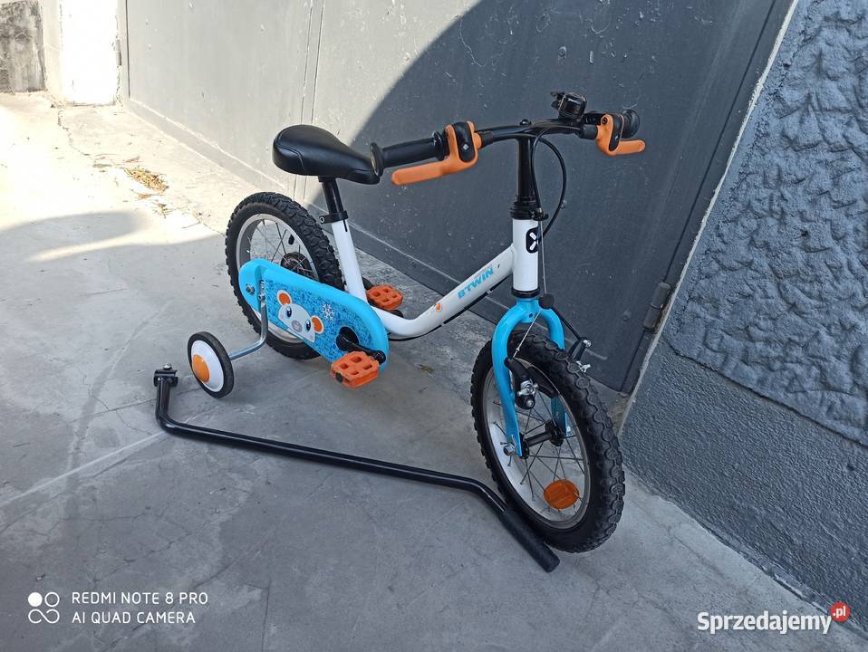 Rowerek Dzieciecy Btwin 14 Kółka Boczne Pchacz Wieliczka sprzedam