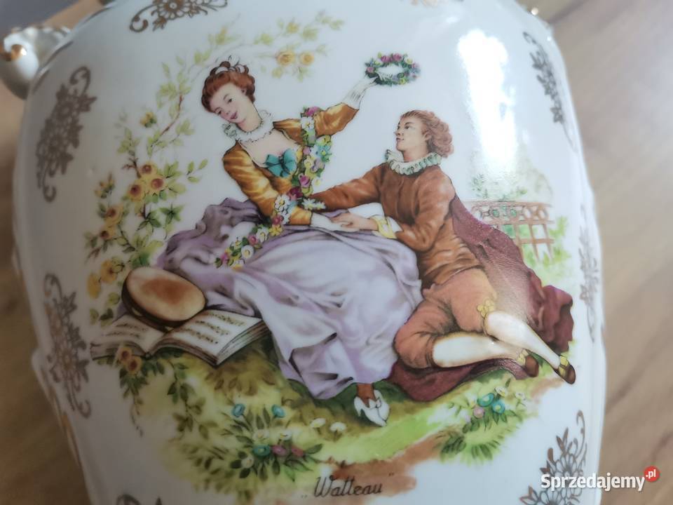 Stary duży unikatowy wazon porcelana Janina Katowice