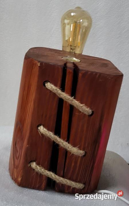 Lampa drewniana handmade Jastrzębia