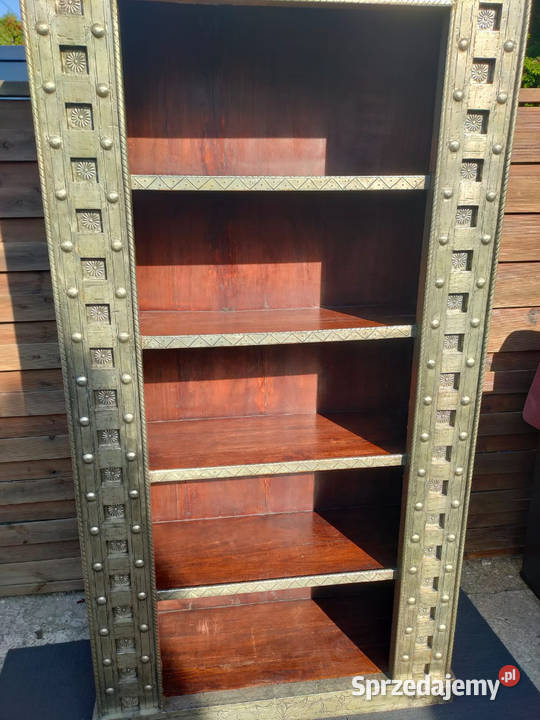 Regał kolonialny drewno metal egzotyczne Warszawa