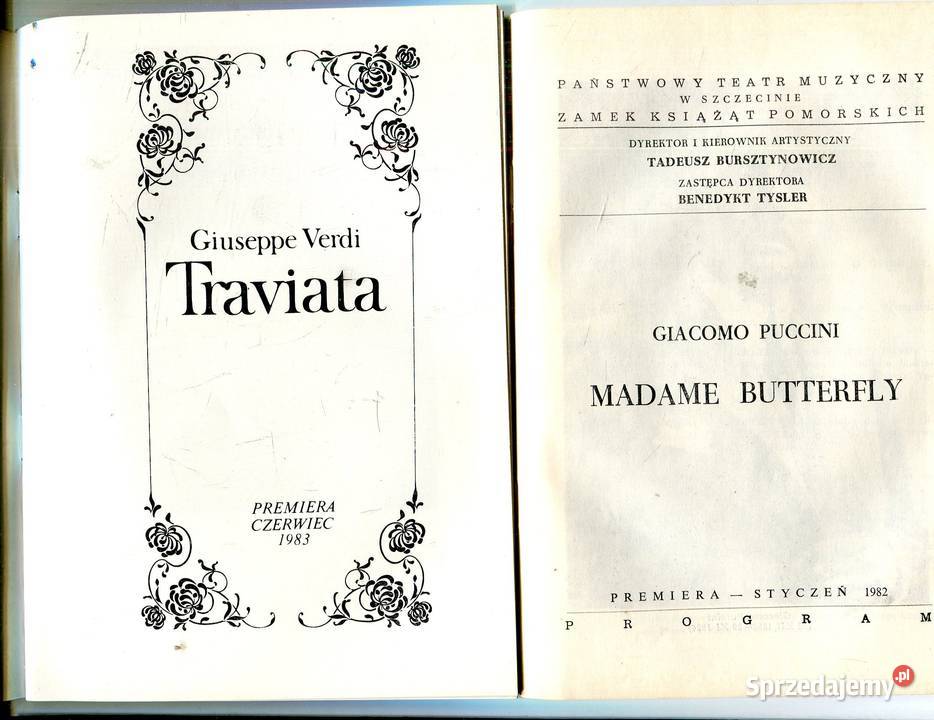 Foldery Tetralne Operowe Baletowe 24 egz Szczecin