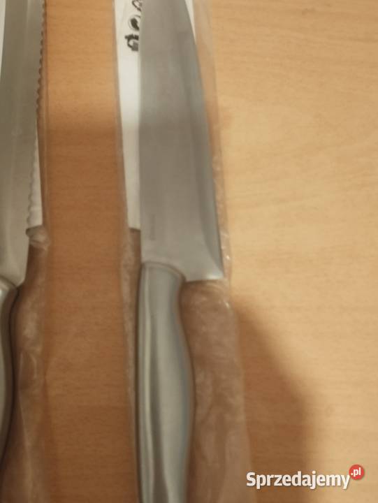 Zestaw noży ze stali nierdzewnej Gdańsk sprzedam