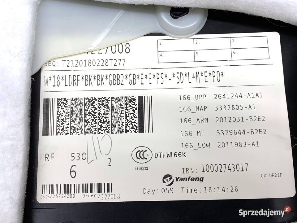 BOCZEK DRZWI PRAWY PRZÓD MERCEDES GLE SUV 1518 podkarpackie