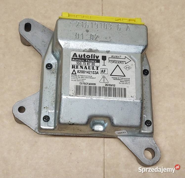 MODUŁ SENSOR AIRBAG RENAULT LAGUNA II osobowe Mielęcin