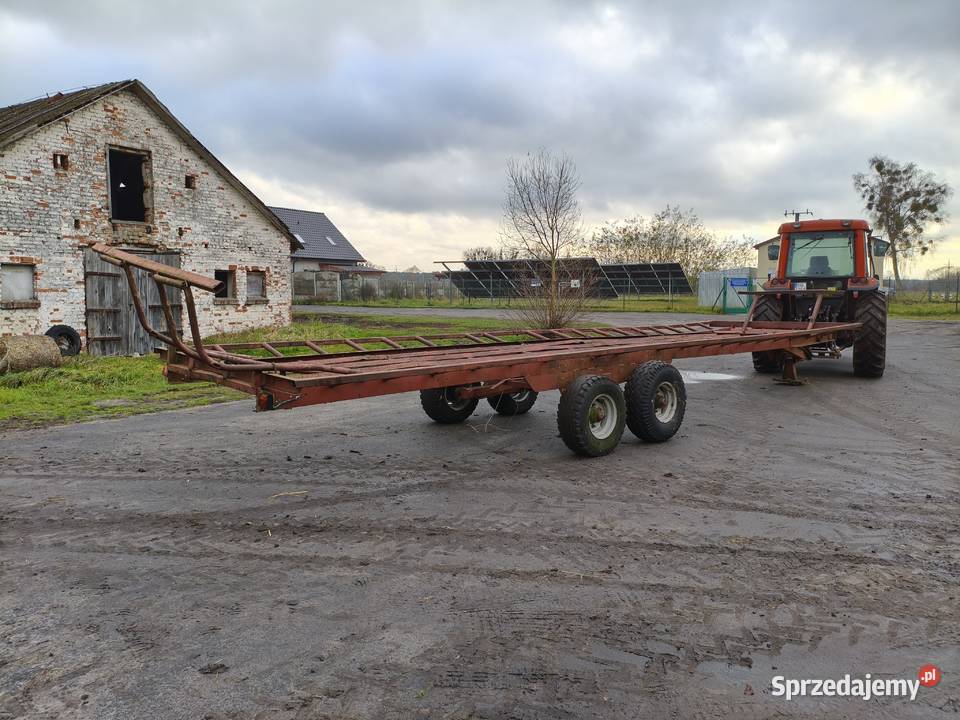 Przyczepa do balotów bel słomy siana 10 t nieuszkodzony Goleniów