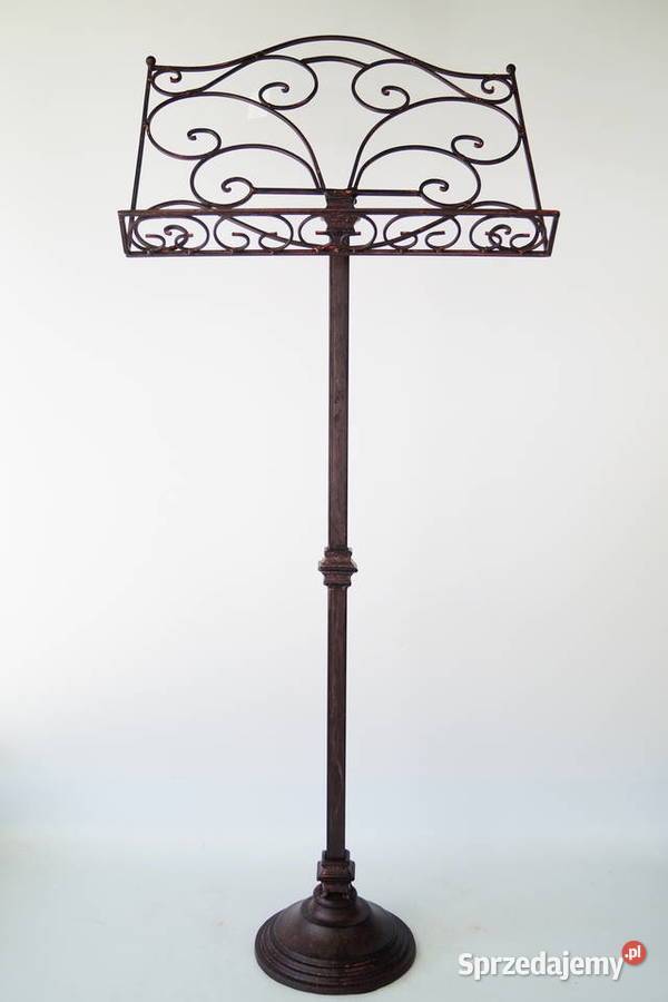 Metalowy rustykalny stojak do nut pulpit retro wielkopolskie