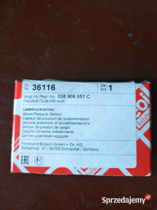 Czujnik ciśnienia VAG osobowe Silniki i osprzęt mazowieckie