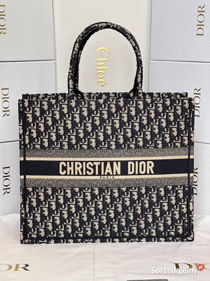 Torebka Dior Tote Book Dark Blue