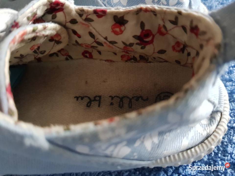 Trampki Nelli Blu błękitne kwiatuszki letnie Sportowe świętokrzyskie Kielce