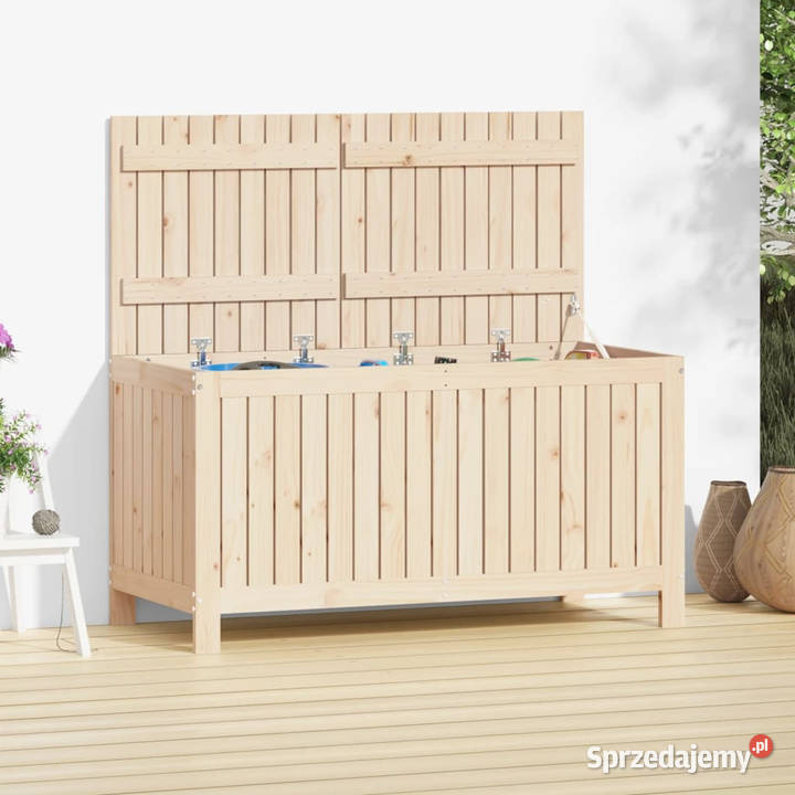 Skrzynia ogrodowa 121x55x64 lite drewno sosnowe Warszawa sprzedam