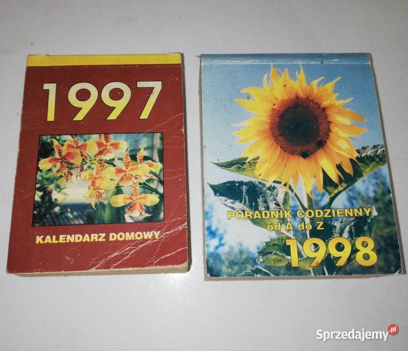 Kalendarz wydzierany 1997 i 1998 roku Antyki, Sztuka, Kolekcje