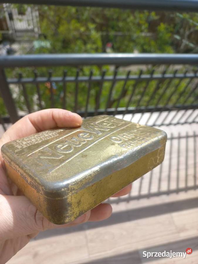 Stare niemieckie unikatowe opakowanie NeueWelt Piastów