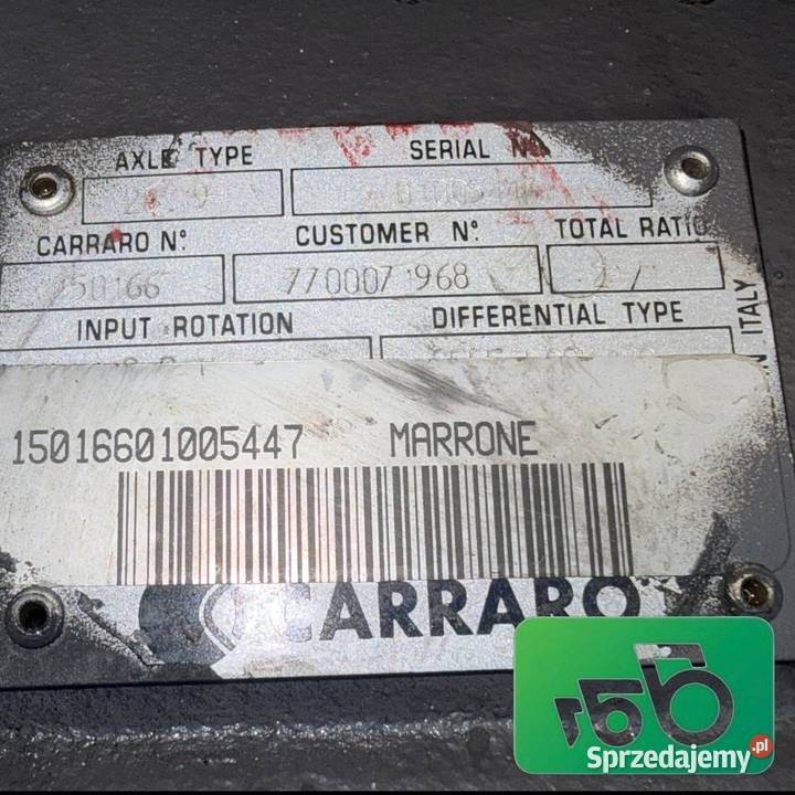 Obudowa mostu Carraro 11431 Claas Ares 630 RZ Wilkowo