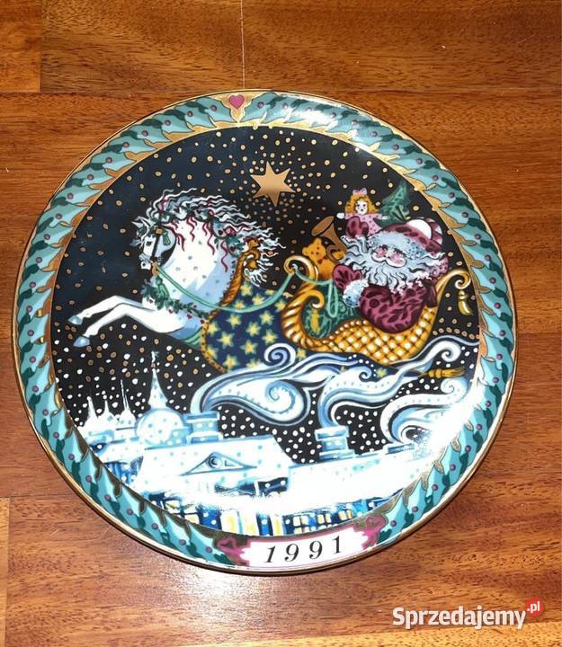 Świąteczne talerze Santa Claus Collection Gdańsk sprzedam