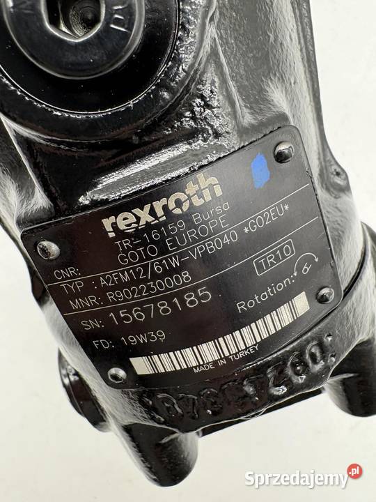 Rexroth R902230008 A2FM1261WVPB040 Hydraulic Pozostałe Warszawa