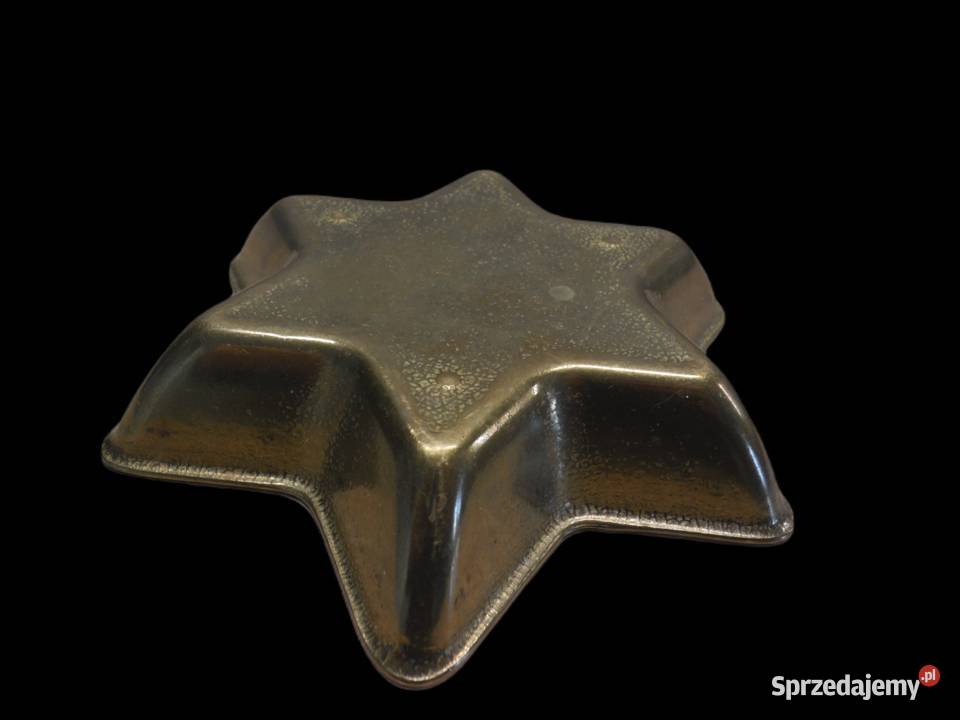 Mosiężna miseczka w kształcie gwiazdy wielkopolskie Raszków