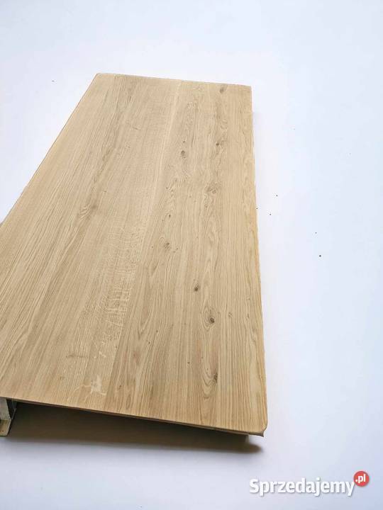 Blat dębowy surowy 160x80x4 160cm Wrocław