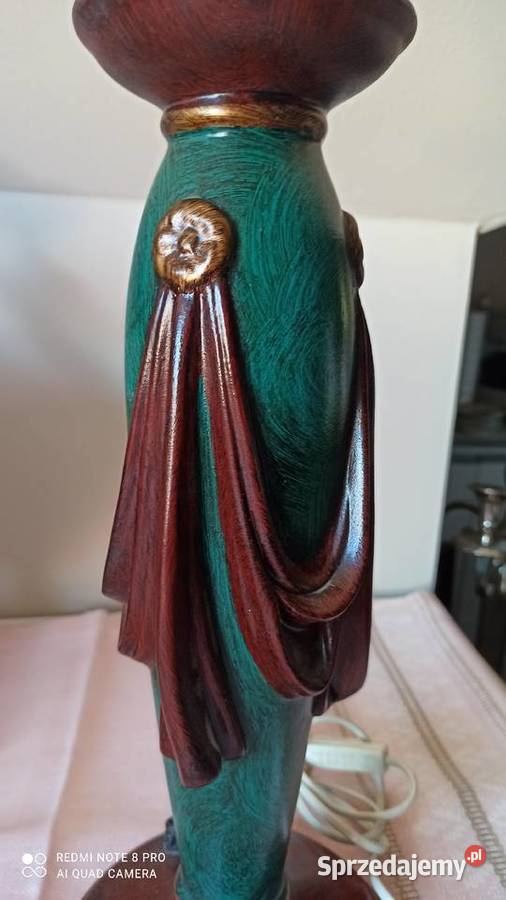 Lampa elektryczna Brąz z zielenią pomorskie