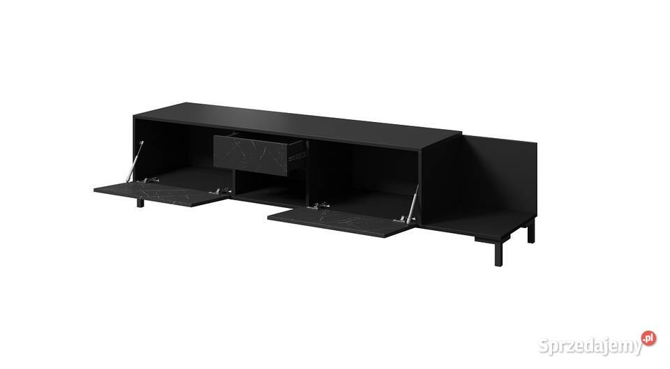 MARMO SZAFKA RTV MARMUR CZARNY 40cm Pozostałe Rzeszów