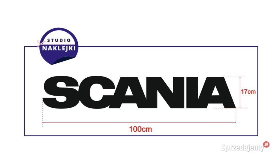 Naklejka Scania auto ciężarowe TIR 100 nalepka Łagów