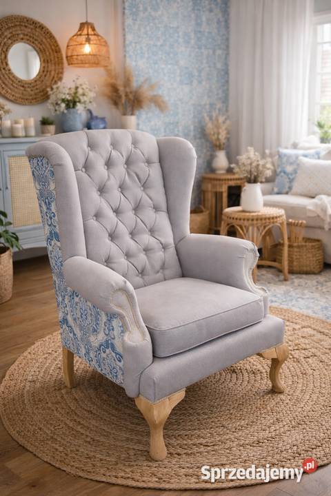 Fotel uszak pełnej renowacji Stylowy Fotele Lusówko