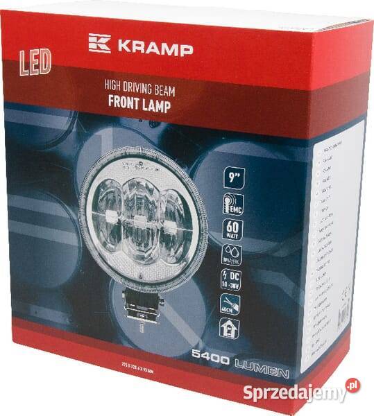 Lampa przednia LED okrągła do jazdy dziennej Kamionna