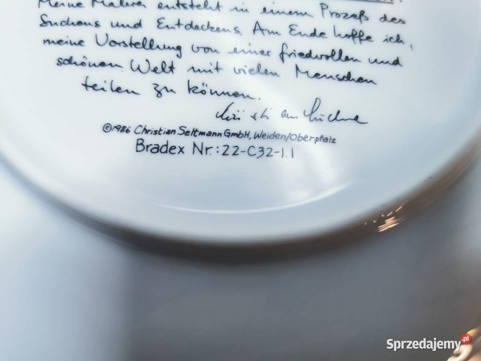 talerze kolekcjonerskie SELTMANN WEIDEN Lublin sprzedam