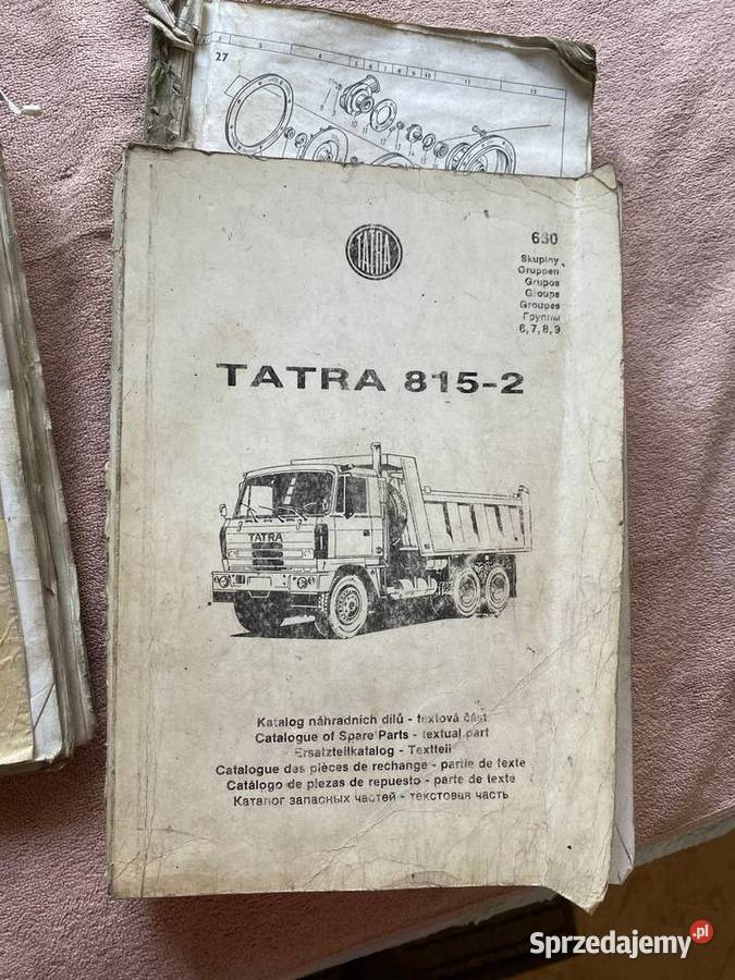 katalog czesci zamiennych Tatra 8152 nie Konin