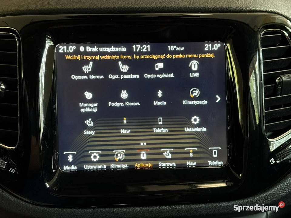 Jeep Compass 14 140 Limited Skóry Podgrzewane mazowieckie Lipówki