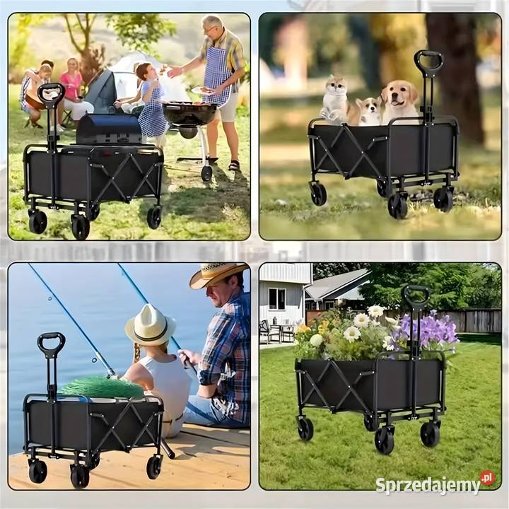 Wózek Turystyczny Transportowy Ogrodowy Składany Pozostałe