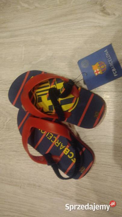 Klapki japonki maluszka FC Barcelona Rozmiar 25 Kraków sprzedam
