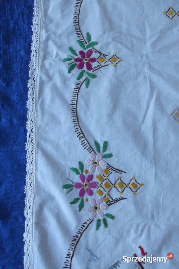 OBRUS HAFTOWANY RĘCZNIE 99126 wielokolorowy Piekary Śląskie