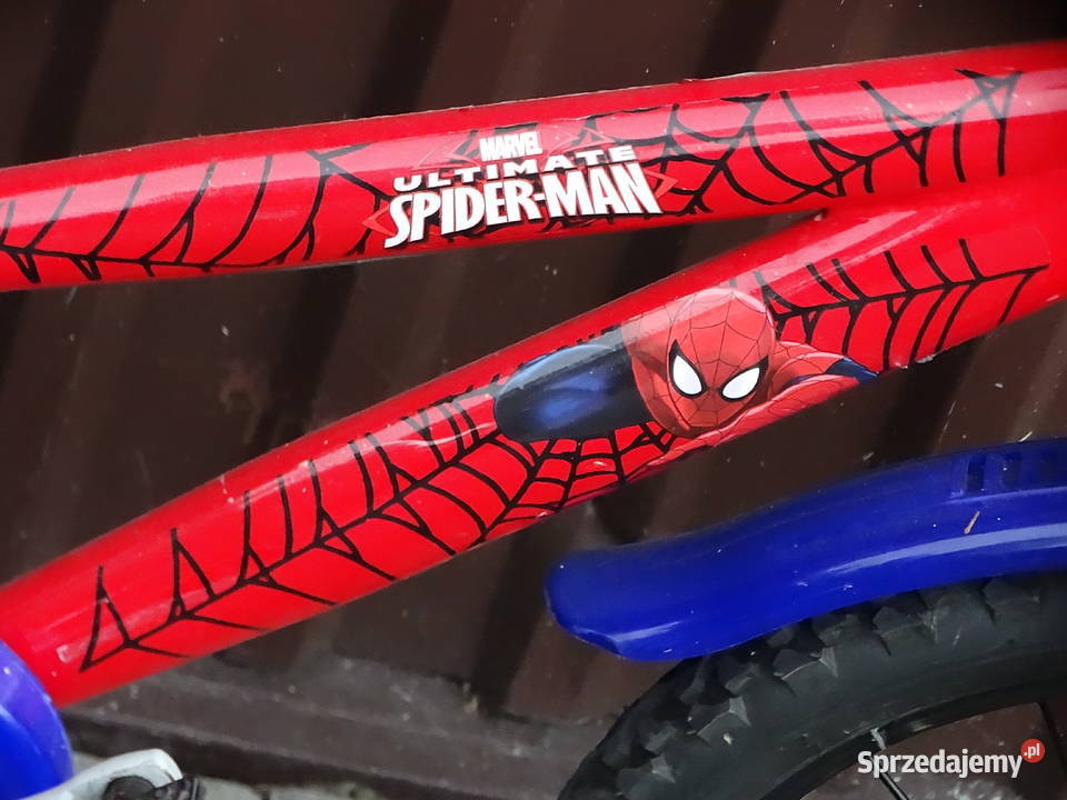 Rowerek dziecięcy 16 SpiderMan Marvel chłopca 46 lubelskie Biłgoraj sprzedam