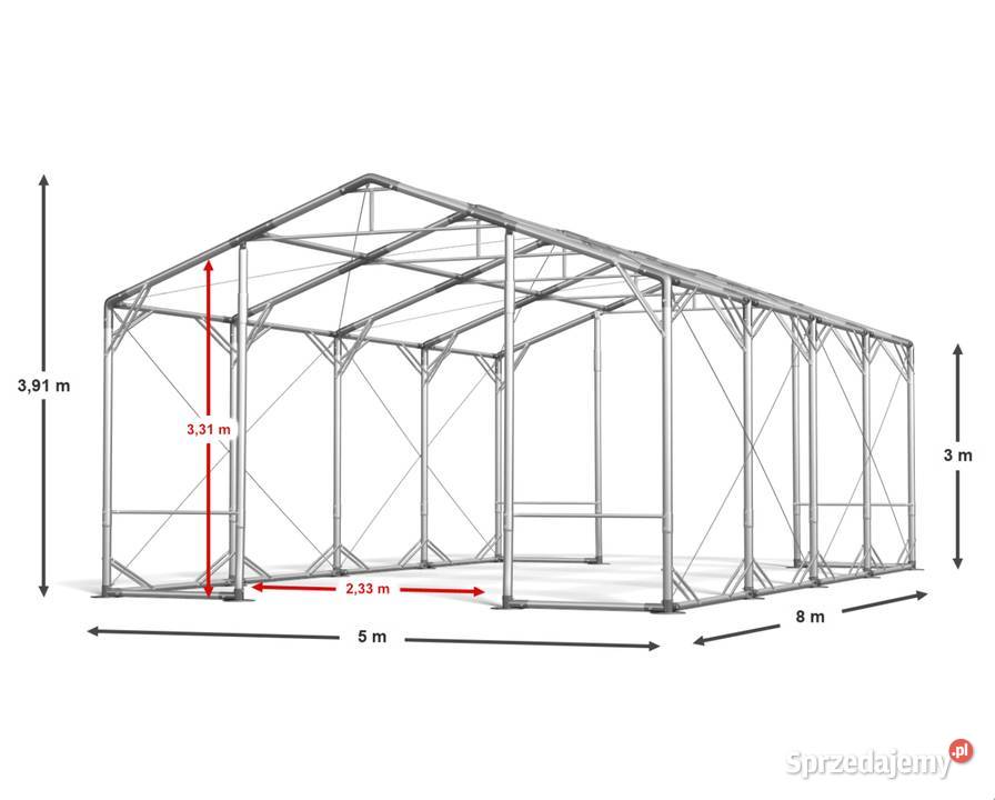 5x8x3m Namiot ogrodowy całoroczny imprezowy nowy sprzedam