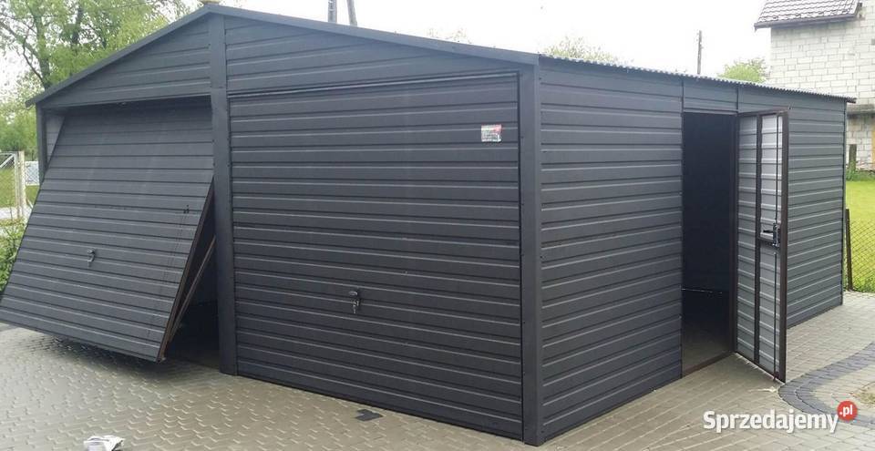 Garaż Blaszany 6x6 Drewnopodobny Blaszak Wiata