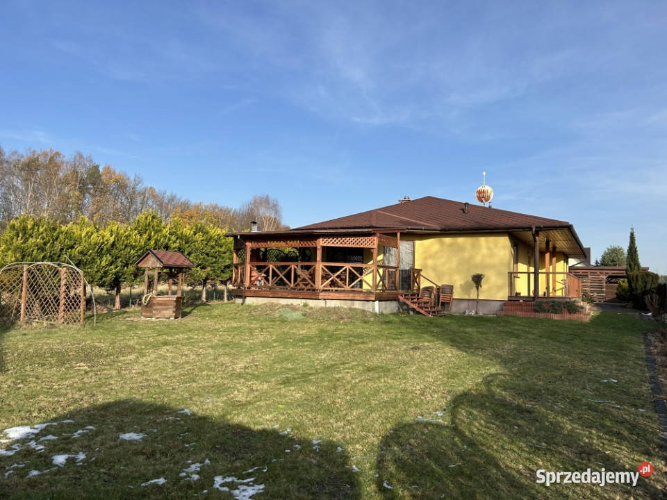 Ekologiczny kanadyjczyk wolnostojący parterowy drewno śląskie