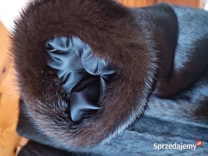 Futro z norek czarne Janów Lubelski sprzedam