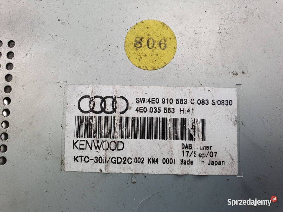 MODUŁ AUDI S8 D3 4E0910563C Pozostałe Lipno