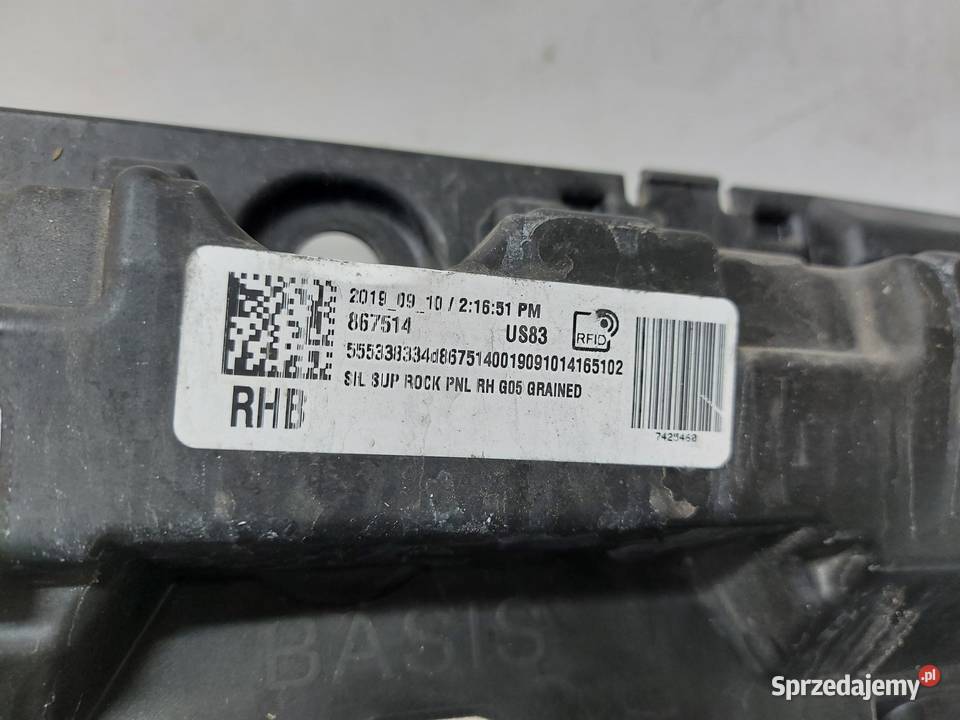 BMW G05 X5 30d 2019r MOCOWANIE LISTWY PROGOWEJ