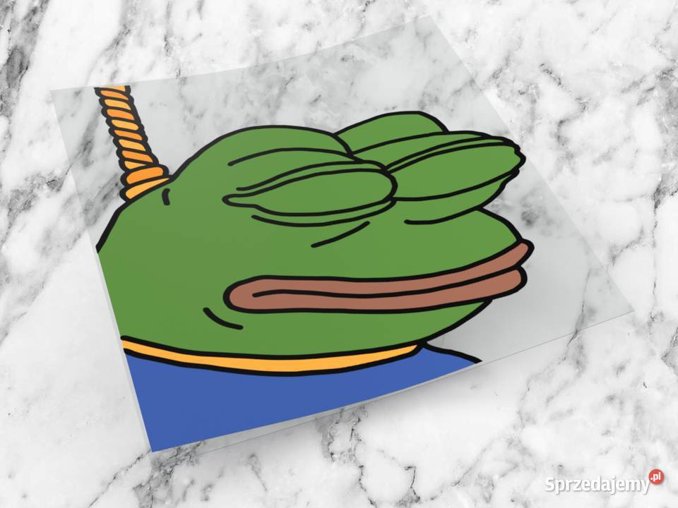 Naklejka SAD PEPE 8 x 8 sadpepe meme mem żaba 3 Choroszcz