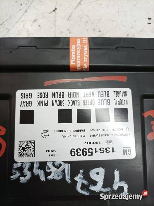 MODUŁ KOMFORTU 13515939 Opel Corsa V 2014 E Rok produkcji 2018