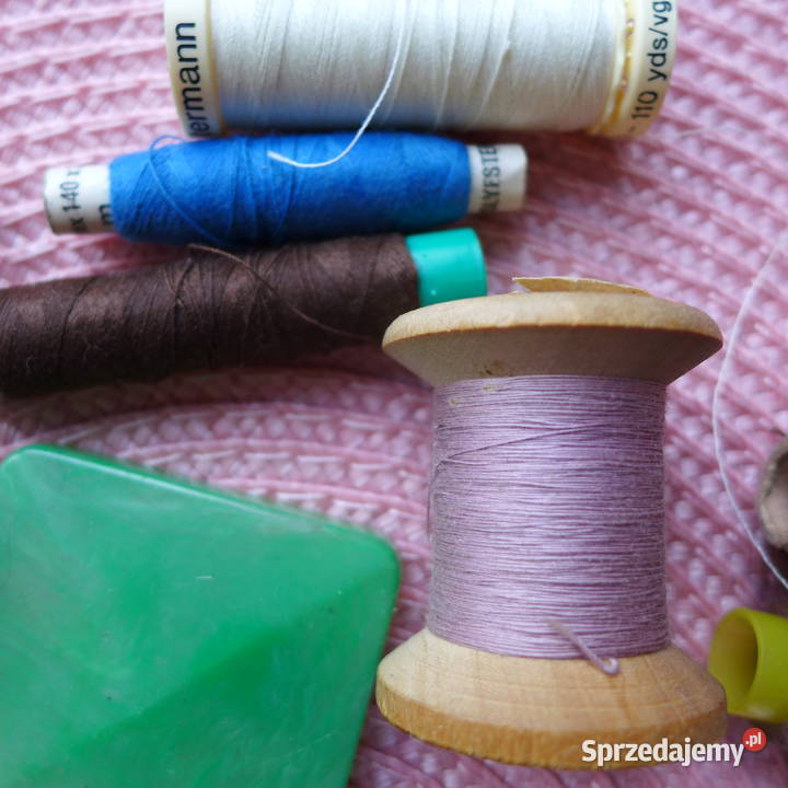 Oryginalne nici VINTAGE PAMIĄTKA PRL szpulki