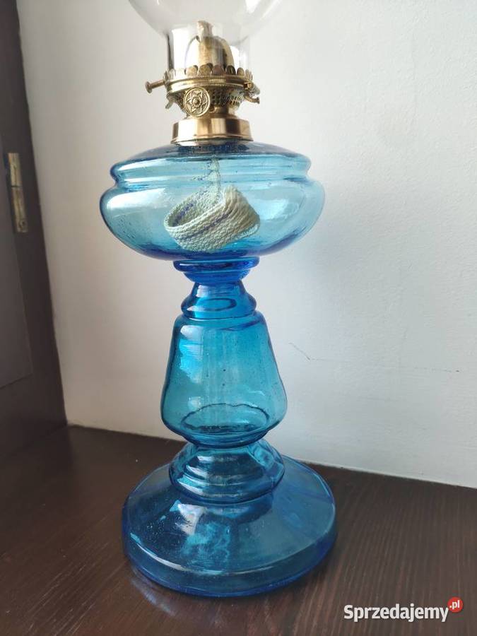 Szklana lampa naftowa XX w 3 małopolskie Kraków