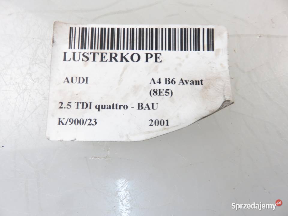 LUSTERKO PRAWE AUDI A4 B6 10 PIN małopolskie sprzedam