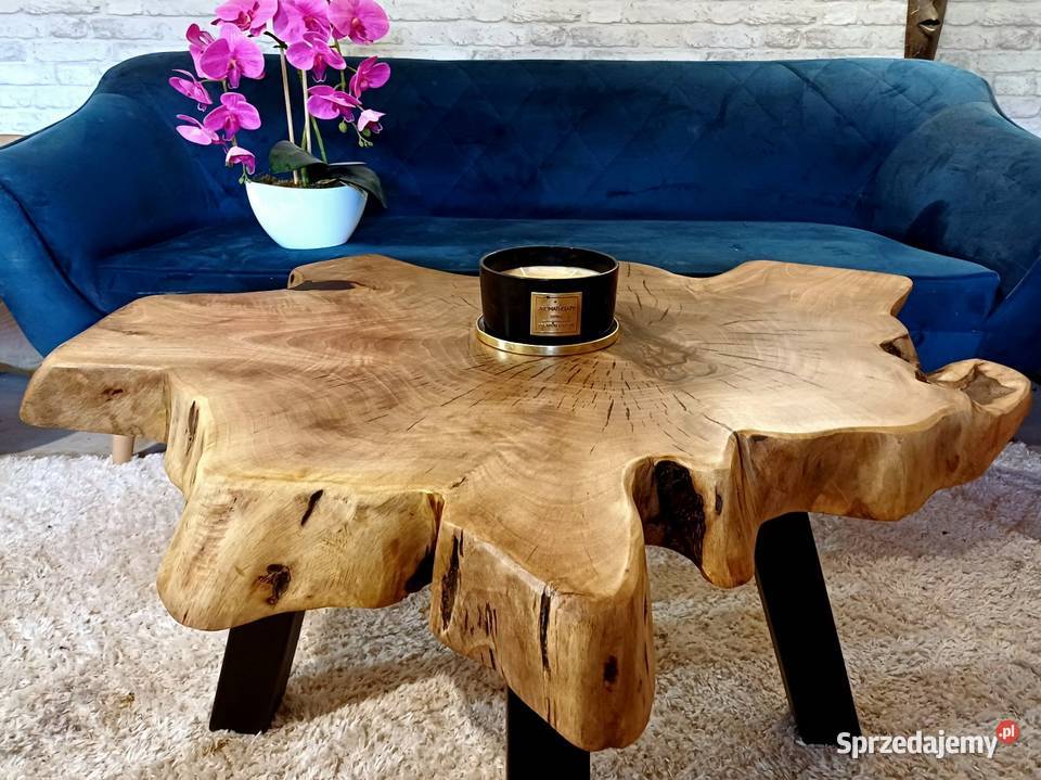 Stolik kawowy 90x77 KORZEŃ ORZECHA WŁOSKIEGO wielkopolskie Śrem